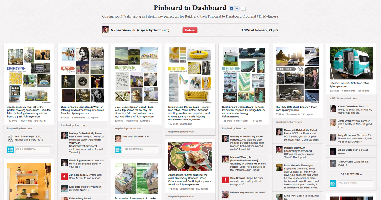 Buick Pinboard to Dashboard Influencer Marketing Campaign