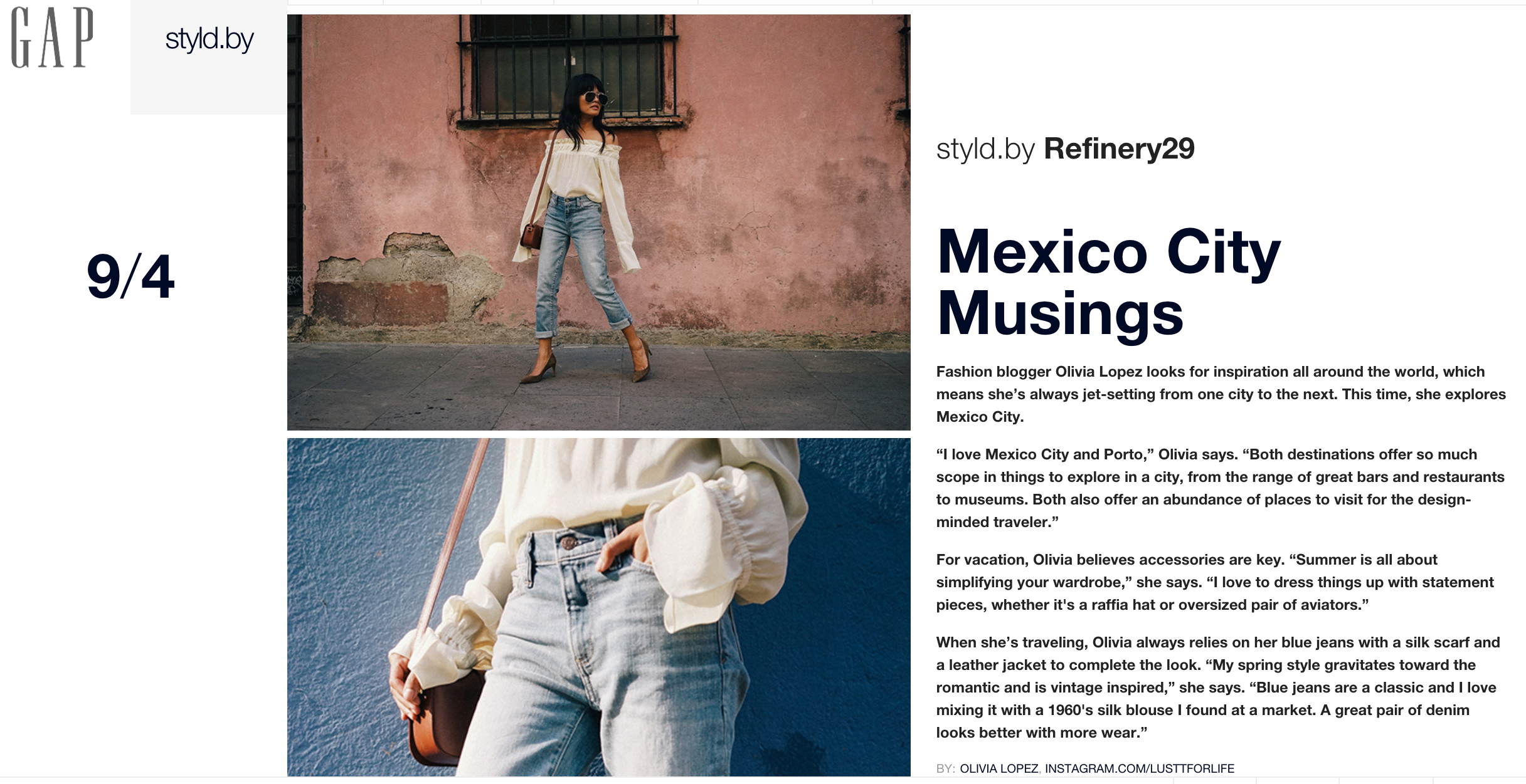 Gap – Styld.by Influencer Marketing Campaign