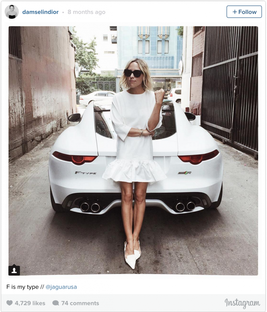 Jaguar F is my Type Influencer Marketing Campaign