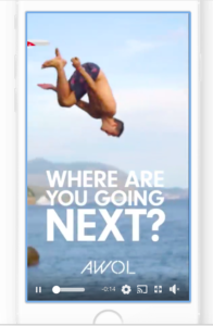 AWOL by Qantas Instagram Stories Ad