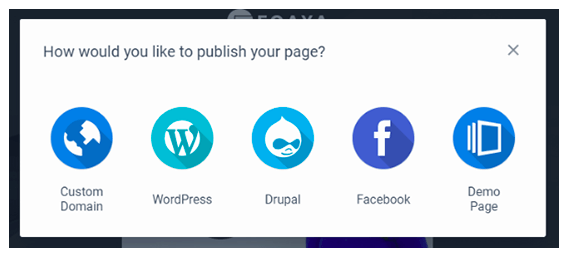 Instapage Review: Choose where to publish your landing page