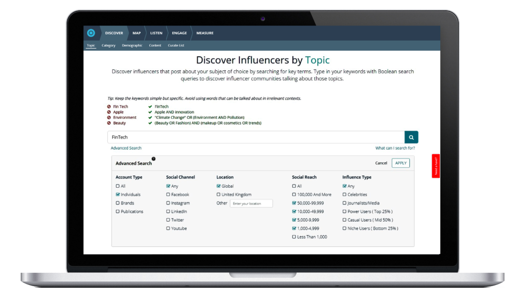Onalytica review: Influencer search made easy