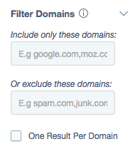 BuzzSumo Review: filter out domains in your searches