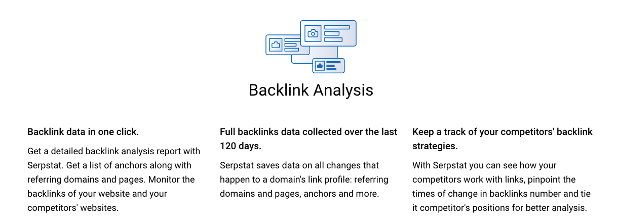 Serpstat Review: Backlink Analysis. Image courtesy of Serpstat