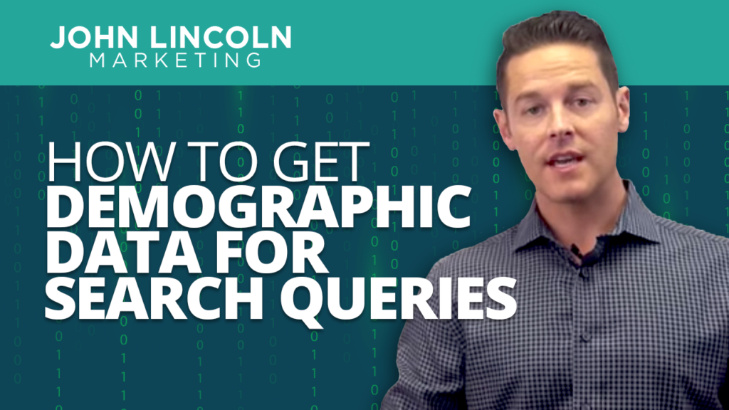 How to get demographic data for search queries