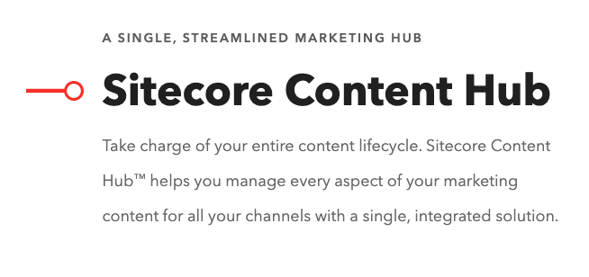 Sitecore content hub