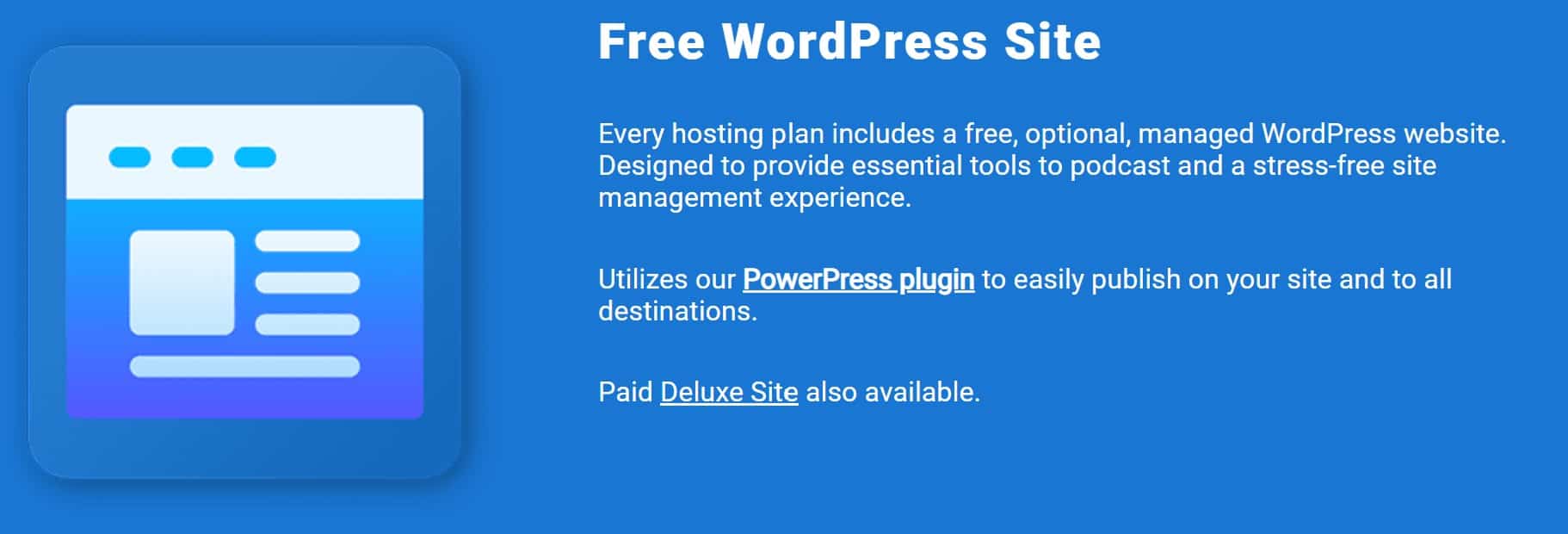 Bluebrry Free WordPress Site