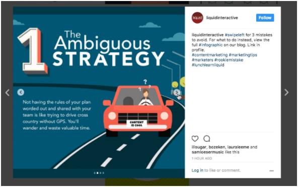 Instagram Carousel Post Example: Liquid Interactive